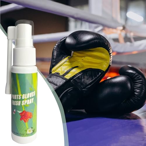 Boxing Glove Odor Remover Sports Cleaner Freshener Spray | Odor Eliminating Spray for Boxing Gloves, Gym Bags, Football Pads, Shoes, Clothes, Work Boot, Helmet, Athletic Gear