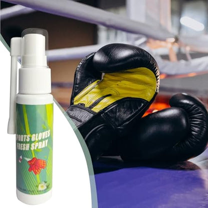 Boxing Glove Odor Remover Sports Cleaner Freshener Spray | Odor Eliminating Spray for Boxing Gloves, Gym Bags, Football Pads, Shoes, Clothes, Work Boot, Helmet, Athletic Gear