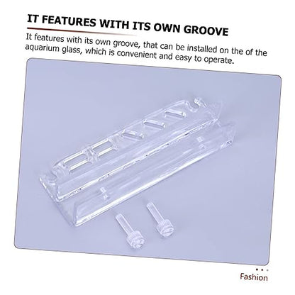 Acrylic Aquarium Tool Holder for Organizing Water Plant Maintenance Tools Wall-Mounted Rack for Tweezers Scissors and Cleaning Equipment Easy to Install Storage