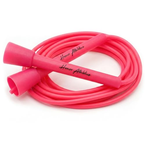 HONOR ATHLETICS Speed Rope, Skipping Rope - Best for Double Under, Boxing, MMA, Cardio Fitness Training Condition - Jump Rope - color: Pink