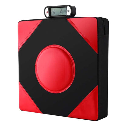 Boxing Force Testing Machine，Strength Testing Punch Bag， 40cm Square Hanging Boxing Pad with Power Measurement & Count Tracking, Adjustable Height for Home Fitness & Stress Relief