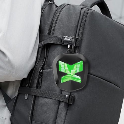 ARGOMAX Mouth Guard Case with Clip, Ventilated Hard Shell - color: Green
