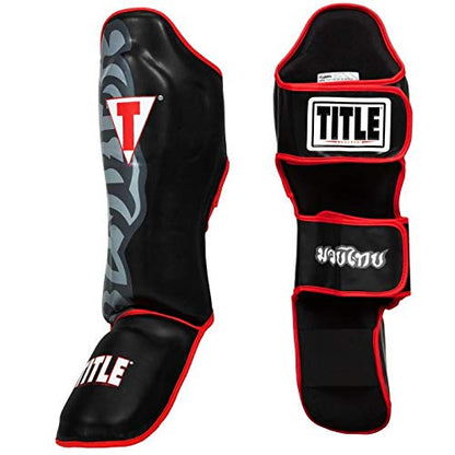 TITLE Boxing Muay Thai Pao Shin/Instep Guards V2 - Muay Thai Shin Guards, Shin Guards, Mma Shin Guards, Kickboxing Shin Guards, Shin Pads, Shin Guards Mma, Martial Arts Shin Guards, Muay Thai Shin Pad - size: X-Large