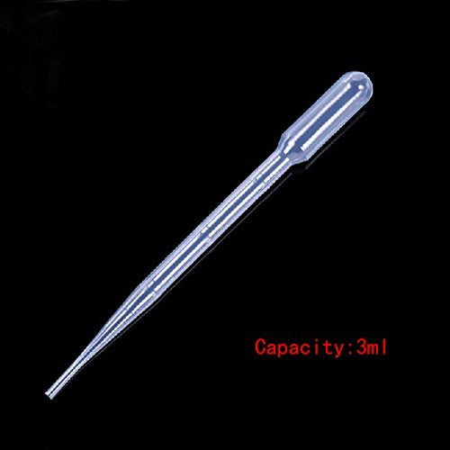 White 3ML Disposable Plastic Eye Dropper Set Transfer Graduated Pipettes (20 PCS)