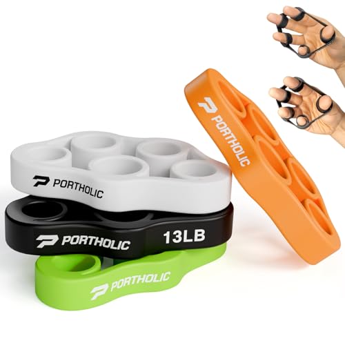 4 Pack Hand Exerciser Grip Strengthener, Finger Stretcher Hand Grip Resistance Bands Hand Strengthener Hand Strengthening Forearm Exerciser for Arthritis - color: green