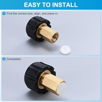 M METERXITY 25 Pack Silicone Hole Plugs - Snap in Locking Hole Plugs, Waterproof & Flexible, Apply to Automotive/Industrial/Wiring/Furniture/Offices/Kitchens (0.57-0.61 Inches, Clear) - size: 0.57-0.61 Inches