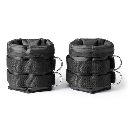 Amazon Basics Adjustable Ankle Weights for Men & Women, for Workouts, Resistance Training, Walking, Black - style: 5 Pound Set (2.5 Pounds Each)