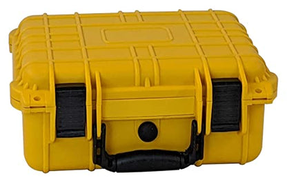 Weatherproof Equipment Case, made of Polypropylene Plastic, Black with Foam Insert (16.5" X 13" X 7" (L x W x H) YELLOW) - size: 16.5" X 13" X 7" (L x W x H) (YELLOW)