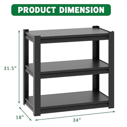 20-30 Gallon Fish Tank Stand - Metal Aquarium Stand with Adjustable shelf, Heavy Duty Fish Tank Table/ 3-Layer Storage Design for Home Office, 400 LBS Capacity, Tank Not Included (Black) - color: Black