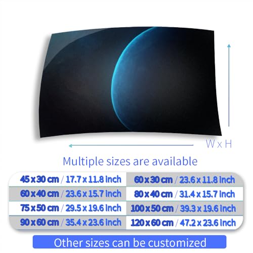 Aquarium Background Stickers - Planet, Blue, Space, Self-Adhesive Fish Tank Reptile Terrarium Decor Poster (60 x 40 cm / (23.6 x 15.7 inches)) - size: 60 x 40 cm / (23.6 x 15.7 inches)
