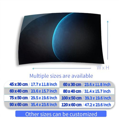 Aquarium Background Stickers - Planet, Blue, Space, Self-Adhesive Fish Tank Reptile Terrarium Decor Poster (60 x 40 cm / (23.6 x 15.7 inches)) - size: 60 x 40 cm / (23.6 x 15.7 inches)