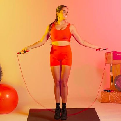 Elite Jumps Freestyle PVC Jump Rope Bundle, - color: Silver