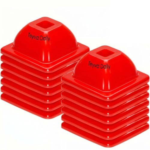 2" (15, 30 Pcs) Training Cones for Sports - color: Orange
