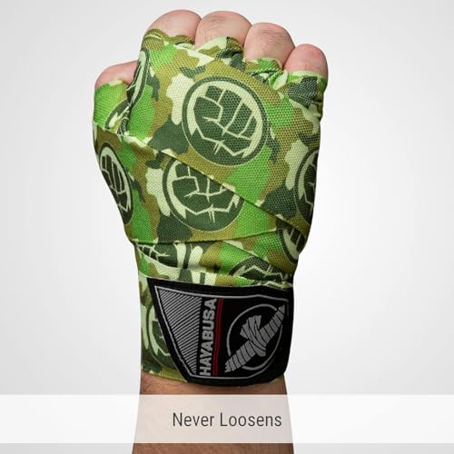 Hayabusa Marvel Hero Elite Mexican Style Boxing Hand Wraps for Men & Women - color: Hulk