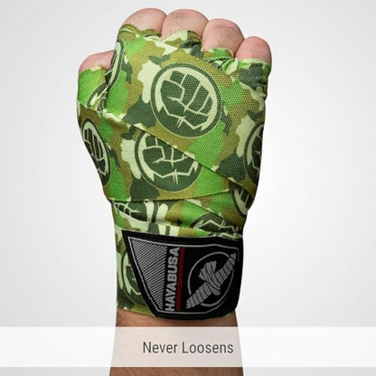 Hayabusa Marvel Hero Elite Mexican Style Boxing Hand Wraps for Men & Women - color: Hulk