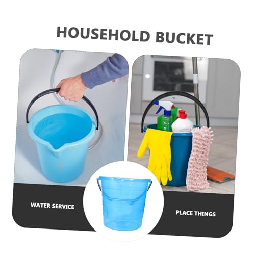 VALICLUD Plastic Water Storage Bucket Bucket Handle for Cleaning Mopping Dormitory Use Food Grade Portable