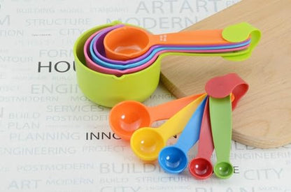 Measuring Cups and Spoons Set - A Must Kitchen Essential (10 Pieces Set) Multicolor Measuring Cup (250 ml, 125 ml, 80 ml, 60 ml, 30 ml, 15 ml, 7.5 ml, 5 ml, 2.5 ml, 1.25 ml)