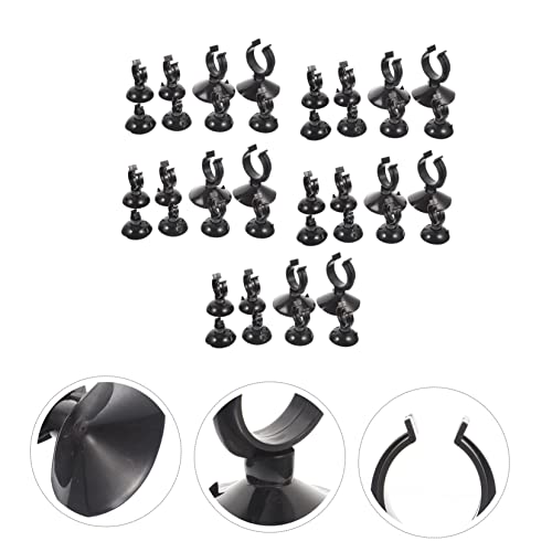 LIOOBO 40pcs Fish Tank Cup Buckle Aquarium Heater Sucker Clips Aquarium Heater Fixing Clip Airline Holder Airline Tubing Clamp Clear Fish Tank Supplies Hose Multifunction Abs