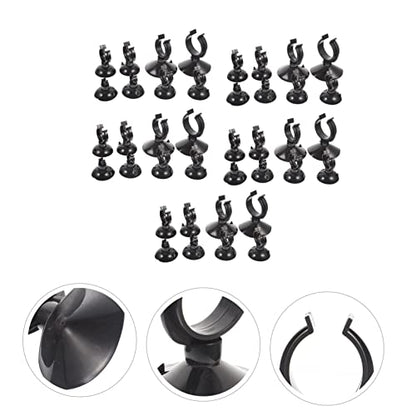 LIOOBO 40pcs Fish Tank Cup Buckle Aquarium Heater Sucker Clips Aquarium Heater Fixing Clip Airline Holder Airline Tubing Clamp Clear Fish Tank Supplies Hose Multifunction Abs