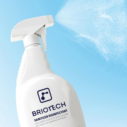 BRIOTECH Sanitizer Disinfectant Hypochlorous, Nursery, 1 Gallon Refill | Kill 99.99% of viruses, bacteria, control mold, eliminate odor, gentle for nursery, play rooms, food contact surfaces - size: 128 Fl Oz (Pack of 1)