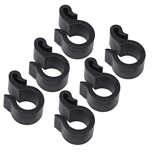 50pcs Irrigation Tubing Clips Wire Cable Clamps Adjustable Stand S Hook Cord Holder Fuel Line Clamps Wire Cord Clips Adjustable Hose Clamp Hose Clips Water Buckle Fruit Tree