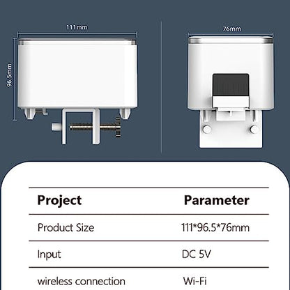 Weytoll Automatic Fish Feeder for Aquarium, WiFi Intelligent Timing Aquarium Goldfish Feeder with 100ML Large Capacity and Mobilephone APP Control Suitable for a Variety of Feed