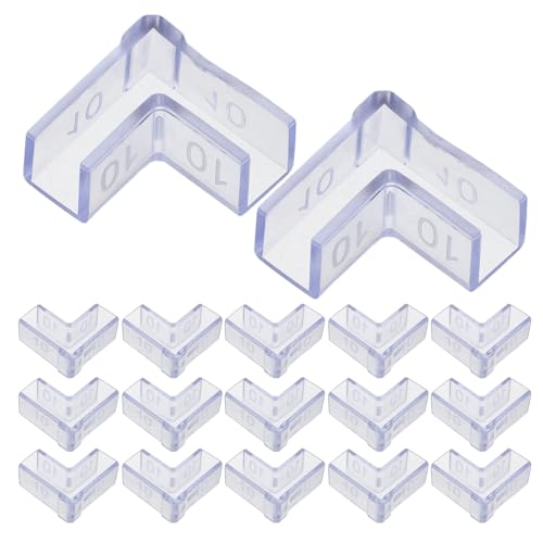 25pcs Aquarium Corner Guards 90 Degree Fish Tank Edge Protectors L-Shaped 10mm Thick Glass Safety Corner Covers and Furniture Protection
