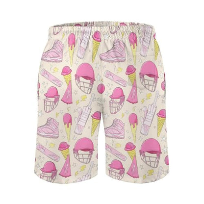 Mens Trunks Breathable Quick Dry Mesh Lining Holiday Party Beach Board Shorts - color: Style-1, size: X-Large