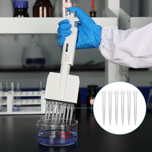 stonylab 5 ml Pipettes Tips, 20 pcs Universal Polypropylene Pipettes Tips Lab Clear Pipet Tips Liquid Transfer for Laboratory Chemistry