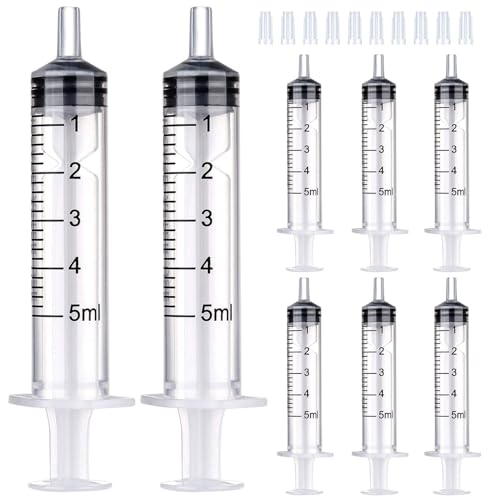 5ml Syringe for Liquid,Syringe Without Needle,Sterile Individually Packed 10pcs.