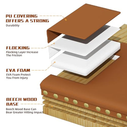 MR Clapper Makiwara 11”x4”, Makiwara Board Strike Pad, Makiwara Punching Board, Clapper Mount Punching Pad - size: Strike Pad-Large