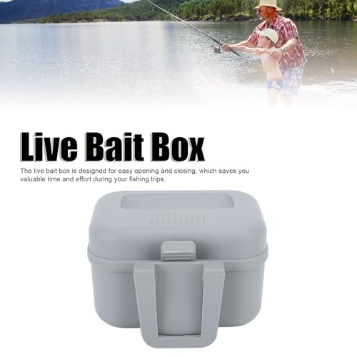 Asixxsix Live Bait Cooler Box, Fishing Bait Station Worm Bait Holder, Waterproof, Dustproof, Heat Resistant, and Wearproof Fishing Lure Box for Shrimps, Fishing Lure Worm Maggot - size: Small, style: S
