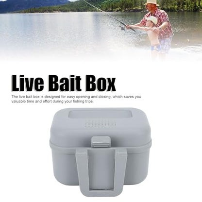 Asixxsix Live Bait Cooler Box, Fishing Bait Station Worm Bait Holder, Waterproof, Dustproof, Heat Resistant, and Wearproof Fishing Lure Box for Shrimps, Fishing Lure Worm Maggot - size: Small, style: S