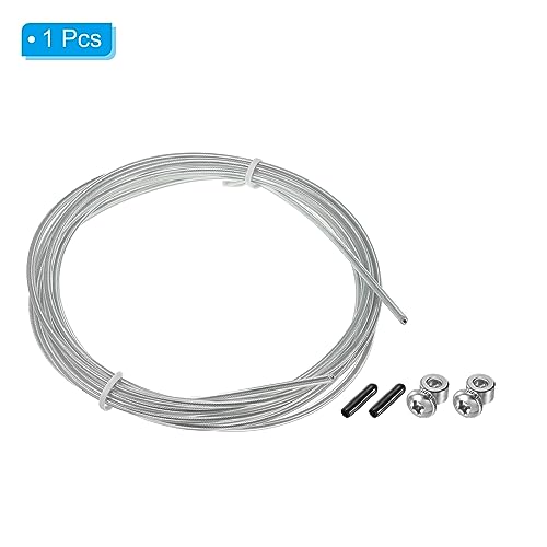 PATIKIL Speed Jump Rope Replacement Cable Professional Skipping Rope Steel Wire Replace for High Speed Jump Ropes - color: White