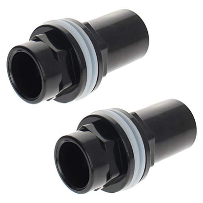 MroMax 25mm / 0.98" ID PVC Aquarium Water Pipe Connector Joint Straight Tubes Hose Connector Fish Tanks Accessories 2pcs - size: 2pcs 25mm