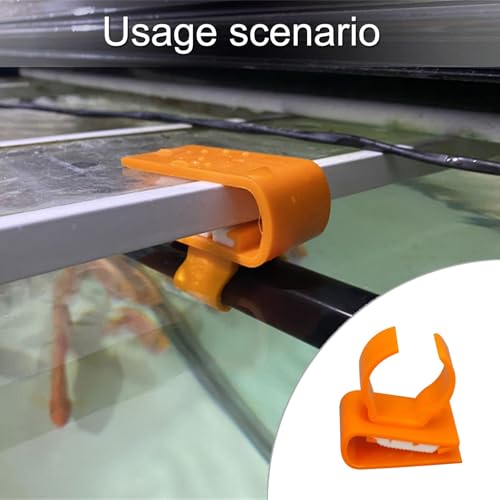 Adjustable Plastic Clamp Clip on Fastener for Aquarium Lights Tube Office Cables Bathroom Light Organization