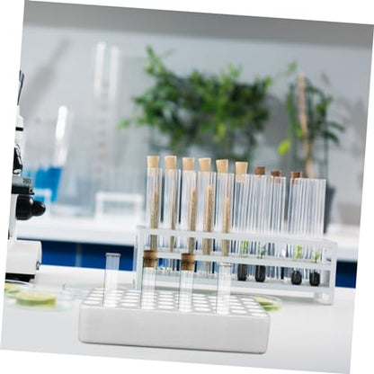GLEAVI 50holes Test Tube Rack Foam Holder for Tubes Secure Laboratory Organizer Foam Material for Safe Storage and Transport