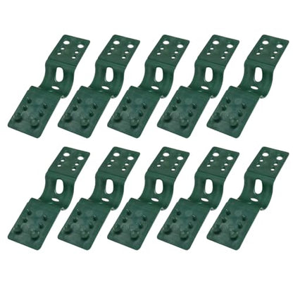 Fabric Shade Clips - Mesh Grippers, 10 Pieces Netting Fasteners For Garden Support, Clamps With Locking Teeth, Yardware, Fixed Pegs For Greenhouse, Patio And Flower Bed