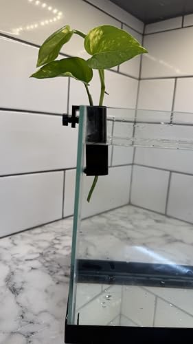 Aquarium Plant Holder for Standard Rimless Fish Tanks The Mini Tube 3D Printed - Pothos Holder - Stemmed Plant Holder -Aquascaping & Aquarium Tool Holder