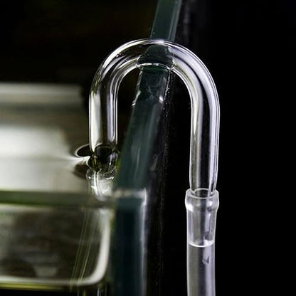 CO2 Diffuser Tube for Aquarium U-Shaped Glass Connecting Pipe 1-Piece CO2 Regulator Connector for Fish Tank Compatible Aquatic Plants and