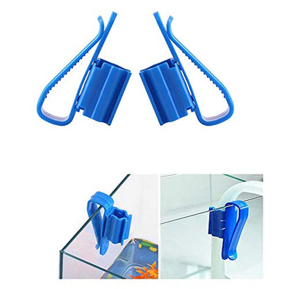 3 Pcs Fish Tank Hose Support Multi-Functional Blue Mounting Water Pipe Clip 8-16 mm Pipe Holder Aquarium Supplies Accessories