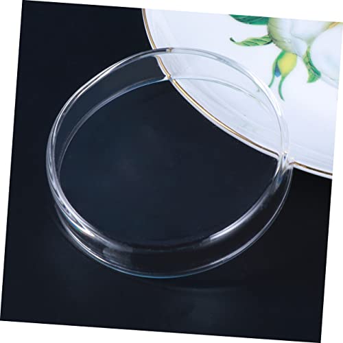 FOMIYES Clear Glass Shrimp Feed Dish for Fish and Reptiles Durable Crystal Feeding Bowl for Aquariums Smooth Surface Enhances Tank Aesthetics Multipurpose Use for Shrimp Fish and More