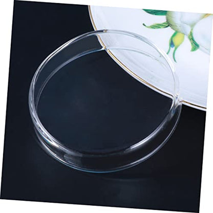 FOMIYES Clear Glass Shrimp Feed Dish for Fish and Reptiles Durable Crystal Feeding Bowl for Aquariums Smooth Surface Enhances Tank Aesthetics Multipurpose Use for Shrimp Fish and More