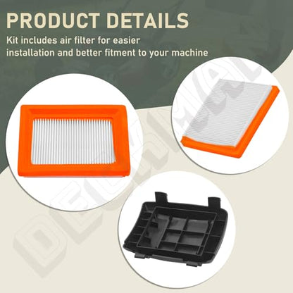 14-096-133-S Air Filter Cover Base Cleaner Kit for Toro 20378 20171 20371 20377 22" Recycler Lawn, Kohler XT650 XT675 XTX650 Series Engines 14 096 133-S 14096133-S 14 083 15-S