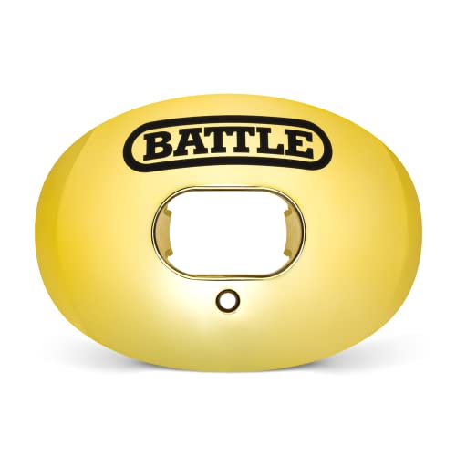 Battle Sports Chrome Oxygen Football Mouthguard - color: Gold