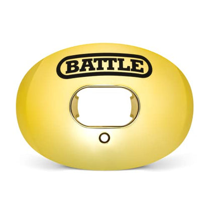 Battle Sports Chrome Oxygen Football Mouthguard - color: Gold