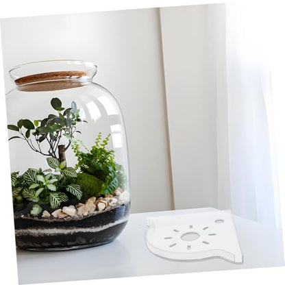 ORFOFE Aquarium Corner Organizer Shelf Fish Tank Stand for Storage of Fish Food Plants Stylish Desktop Divider