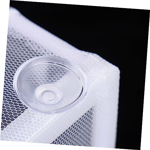 FOMIYES 3pcs Fish Net for Fish Tank Aquarium Breeding Box Net Box with Plastic Frame Suction Cups