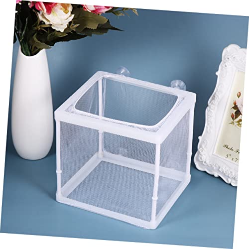 UKCOCO 2PCS Portable Fish Hatching Net Box Water Separation Isolation Breeder for Aquarium Tank Compact Fish Breeding Mesh Hatchery S Durable Cloth Materials