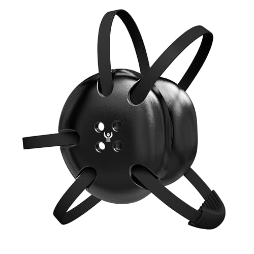 Classic Wrestling Headgear, Black Straps - style: Black w/ Black Straps